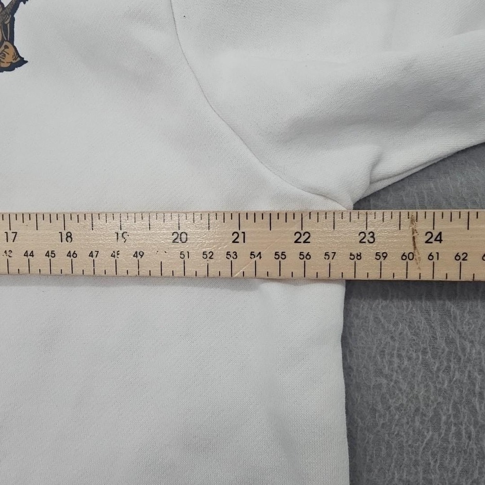 True Religion Hoodie Mens Large White Full Zip Sweatshirt Buddha Logo Streetwear - Picture 6 of 10